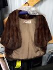 Real Fur Wrap collar stole ladies Vintage Mink Shawl By Mickey Clawsey  St Louis