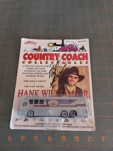 Hank Williams Jr Tour Bus Country Coach Diecast Twice Signed Package Autograph - Picture 1 of 5