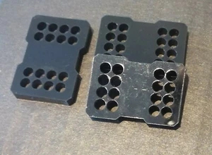8 Pin Black 180 deg Individual closed Cable Comb for 4mm Sleeved cable MacroMods - Picture 1 of 2