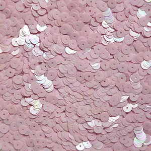 6mm Sequins Light Pink Rainbow Iris Shiny Opaque. Made in USA - Picture 1 of 2