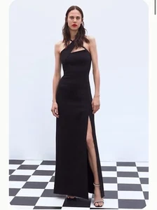 Zara Dress Evening Gown Black Size S  - Picture 1 of 10