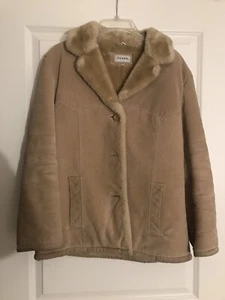 Women's GUESS Suede and Faux Fur Jacket - Picture 1 of 8