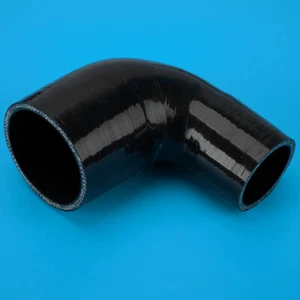 Auto 1x 90 Grad Turbo Silikonbogen Reduzierer Reduzierung Silikonschlauch - Picture 1 of 5
