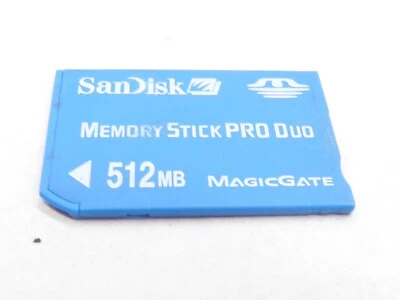 SANDISK Sony Memory Stick Pro Duo 512MB SanDisk A1 FULLY TESTED ALL WORKING - Image 1 of 2