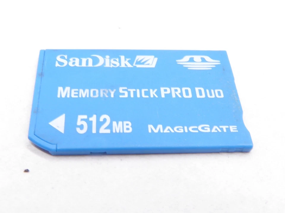 SANDISK Sony Memory Stick Pro Duo 512MB SanDisk A1 FULLY TESTED ALL WORKING - Image 1 of 2