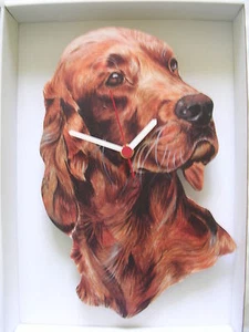 Red Setter Dog Wall Clock. New & Boxed. - Picture 1 of 1