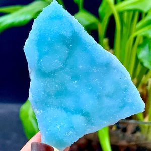 27G Natural blue texture stone crystal,Heteropolar of Chinese blue aragonite - Picture 1 of 17