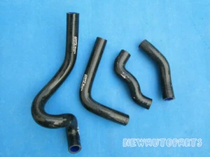 Black Silicone Radiator Hose kit For 1993-1996 94 95 Kawasaki KLX650 KLX 650 - Picture 1 of 6