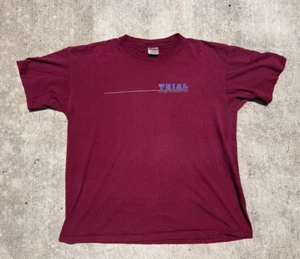 Vintage 90's Trial Seattle Straight Edge Hardcore Band T-Shirt - Picture 1 of 7