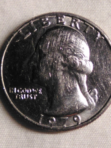 1979 Washington Quarter Dollar US Collectors Coin No Mint Mark VERY RARE Cover