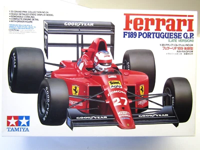 Tamiya 1:20 Scale Ferrari F189 F1 Portugese GP model kit # 20024*1500 Mansell - Image 1 of 4