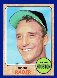 DOUG RADER astros 1968 TOPPS #332 EXMINT SHARP CORNERS NO CREASES - Picture 1 of 2