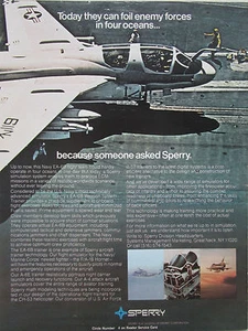 4/1981 PUB SPERRY US NAVY EA-6B WEAPON SYSTEM TRAINER SIMULATOR ORIGINAL AD - Picture 1 of 1