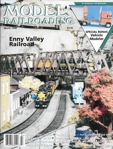 Model Railroading Magazine March 1998 Enny Valley Railroad, Diesel Detail, More - Picture 1 of 1
