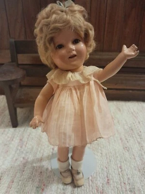 Vintage 1930s Ideal 13" Shirley Temple Composition Doll All Original Excellent  - Image 1 of 4