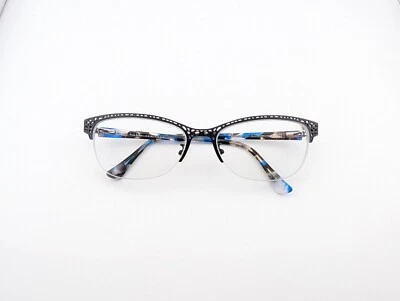 Очки Nicole Miller, только оправы, Eckford C01, 59-18-147, металлические, черные - Изображение 1 из 4