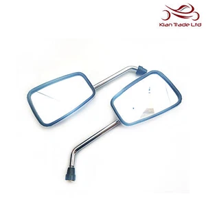 FOR ENFIELD REARVIEW MIRRORS CHROME UNIVERSAL 10MM THREAD BIKE/MOTORBIKE PAIR - Picture 1 of 4