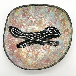 Cenicero baratija de loza ceremonial de cerámica MANA ROADRUNNER Southwest Peyote - Imagen 1 de 6