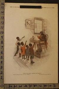 1917 ILLUSTRATOR SCHOOL TEACHER ART CHEF FOOD KITCHEN BREAKFAST CEREAL AD VW39 - Picture 1 of 1