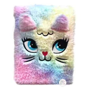 Style Lab Fuzzy Activity Journals 80 pagine Rainbow Kitty - nuovo con etichette - Foto 1 di 5