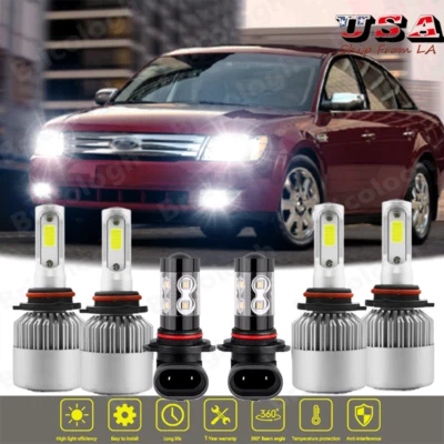Farol de LED Hi-Lo Beam + luz de neblina para Ford Five Hundred 2005 2006 2007 - Imagem 1 de 4