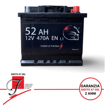BATTERIA AUTO SUNCAR 12V 52AH 470A L1 POLO POSITIVO DESTRA DX STANDARD - Image 1 of 4