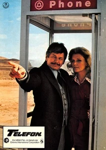 Telefon ORIGINAL Aushangfoto Charles Bronson / Lee Remick / Donald Pleasence - Picture 1 of 1