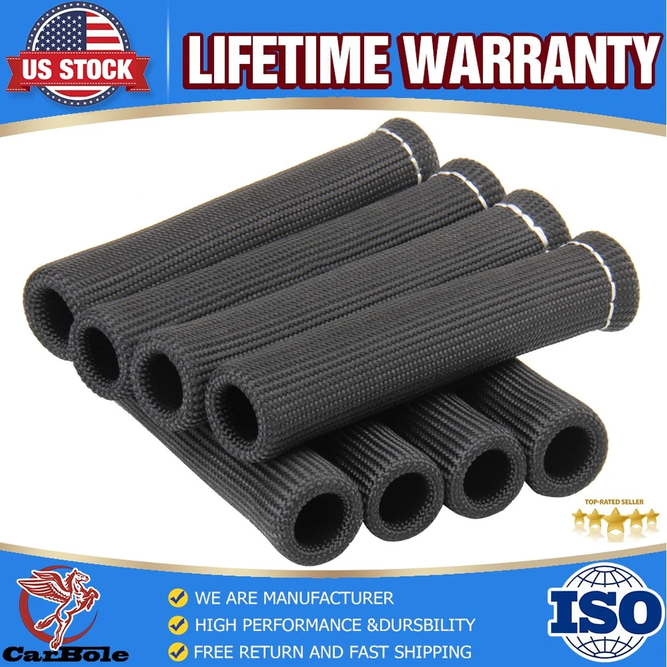 Botas de alambre de bujía 2500° protector térmico cubierta funda protectora para LS1/LS2 negro Foto 1 de 4