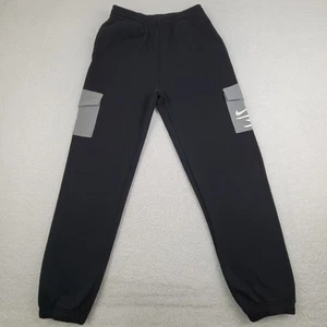 Nike 3Brand Pants Youth XL Black Cargo Joggers Fleece Sweatpants 13-15 YRS - Picture 1 of 9