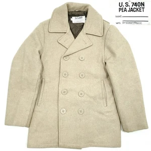 Mens Schott USA made Schott wool peacoat 38 men s ML size shot American made bei - Picture 1 of 10