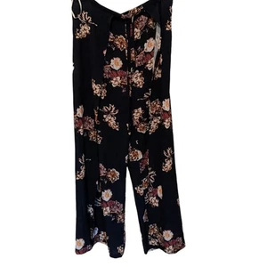 Floral Pants Wide Leg High Waisted - Picture 1 of 6