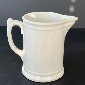 Antiker gemarkter Chester Hotel weißer Eisenstein Krug 7" Bauernhaus rustikal  - Bild 1 von 12