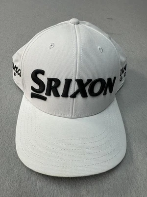 Srixon Hat Cap Strap Back White Black Cleveland Golf Embroidered Mens Tour - Image 1 of 4