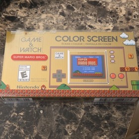 Nintendo Game & Watch: Super Mario Bros. Gold Color Screen Handheld Console