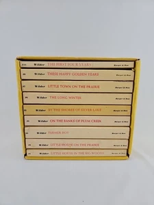 Vintage Laura Ingalls Wilder's Little House Books Complete Set of 9 w Box (1971) - Picture 1 of 24
