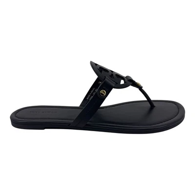 Tory Burch Miller Perfect Black Womens Sandal Leather Thong - Image 1 of 4