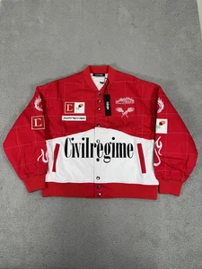 Chaqueta del régimen civil para hombre grande floreciendo a través del caos carreras ropa de calle - Imagen 1 de 16