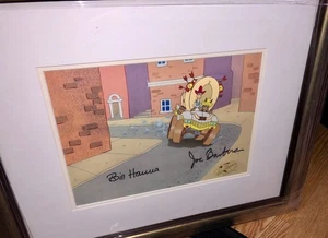 Hanna Barbera Cel Quick Draw McGraw Ba Ba Louey Signed Cutting Corners Original - Picture 1 of 10
