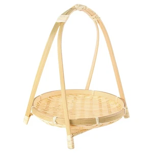 Bambú Tejer Paja KöRbe Animal Rack Mimbre Fruta Pan Almacenamiento de Alimentos K4627 - Imagen 1 de 6