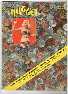 Men's Magazine NUGGET #3 May 1956 Diana Dors, Noel Coward, Novella, More "Fine" - Image 1 of 3
