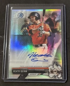 2017 Bowman Chrome Prospect Autographs Heath Quinn #CPA-HQ Refractor /499 Giants - Picture 1 of 2
