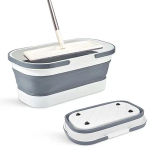 Collapsible Mop Bucket with Handle - 12L/3.17 Gallon Small Foldable Bucket wi... - Picture 1 of 6