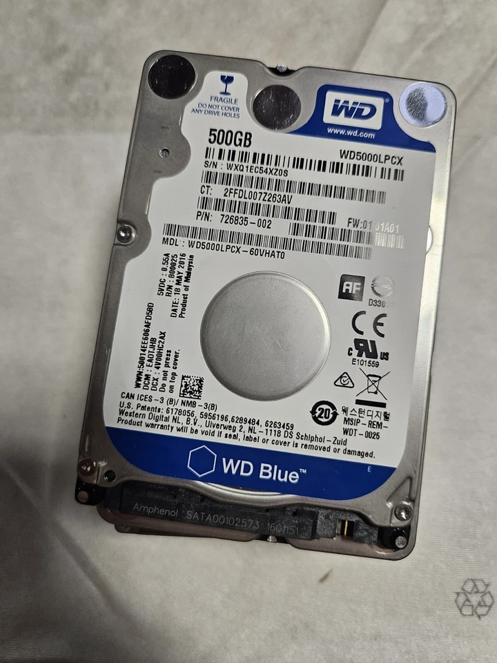 HDD 500GB, 2.5"  - Immagine 1 di 1