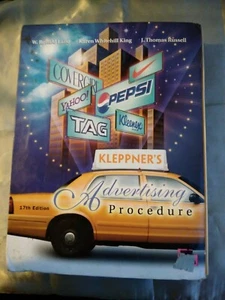 📕📖KLEPPNER'S ADVERTISING PROCEDURE By Ronald Lane & Karen King - Hardcover  - Picture 1 of 2