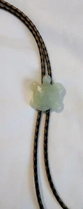 Beautiful RARE vintage Jade Chinese Turtle Bolo Tie - Picture 1 of 6