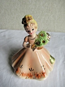Joseph Originals November Birthday Girl Figurine Flower w/ Pearls Made in Japan - Picture 1 of 9