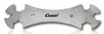 Cressi Werkzeug für Atemregler-Schläuche Edelstahl massiv Regulator-Tool Key