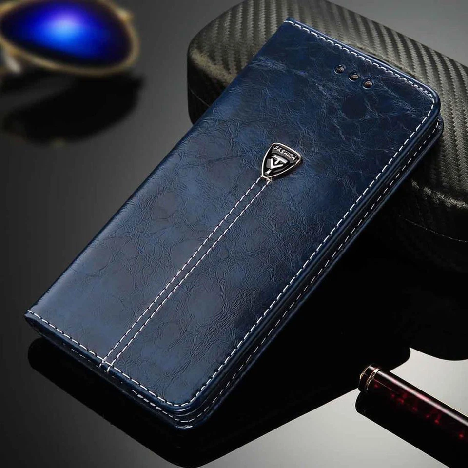 Luxury Leather Fashion Case Samsung Note 8 Flip Wallet + GLASS - Image 1 of 1