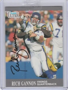 Rich Gannon 1991 Fleer Ultra Vikings autograph Raiders - Picture 1 of 1