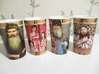 4 DUCK DYNASTY Redneck 18Oz Plastic Uncle Si Willie Phil LadiesBeer Glasses A&E 